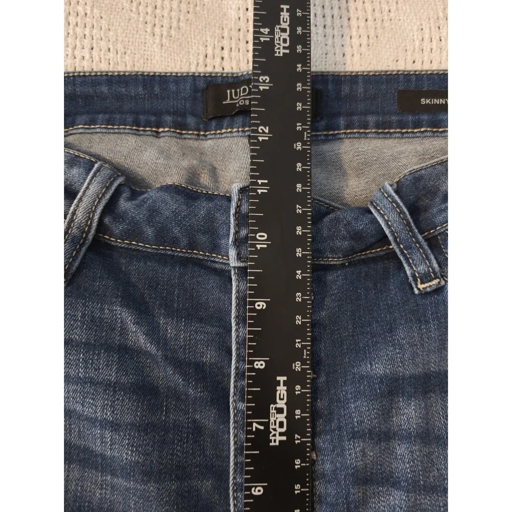 Judy‎ Blue Skinny Fit Jeans Womens 15/32 High Rise Button Fly Distressed